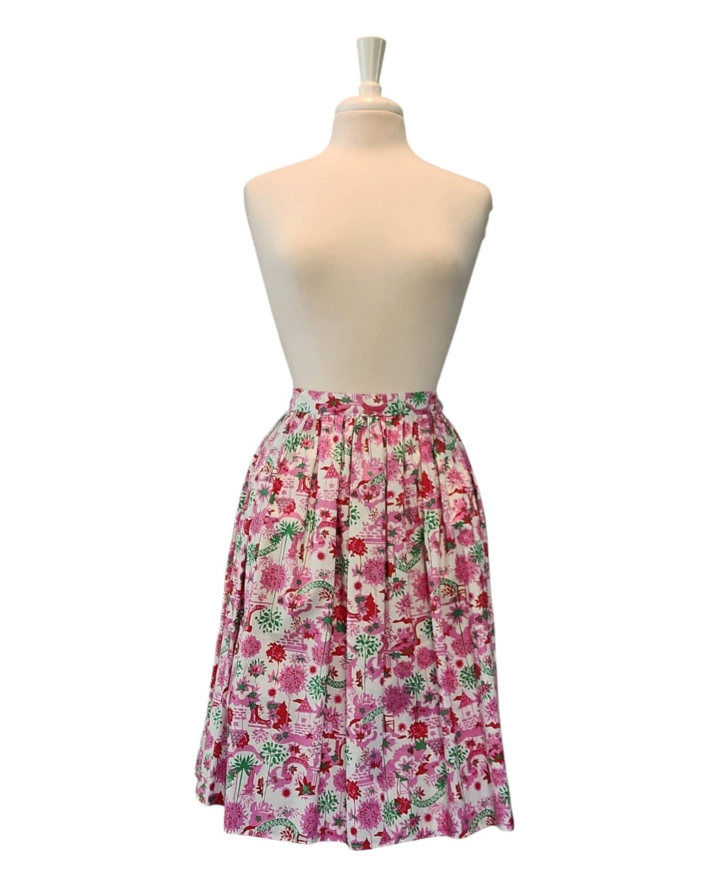 Secret Garden - 34" Pleated Skirt With Pockets