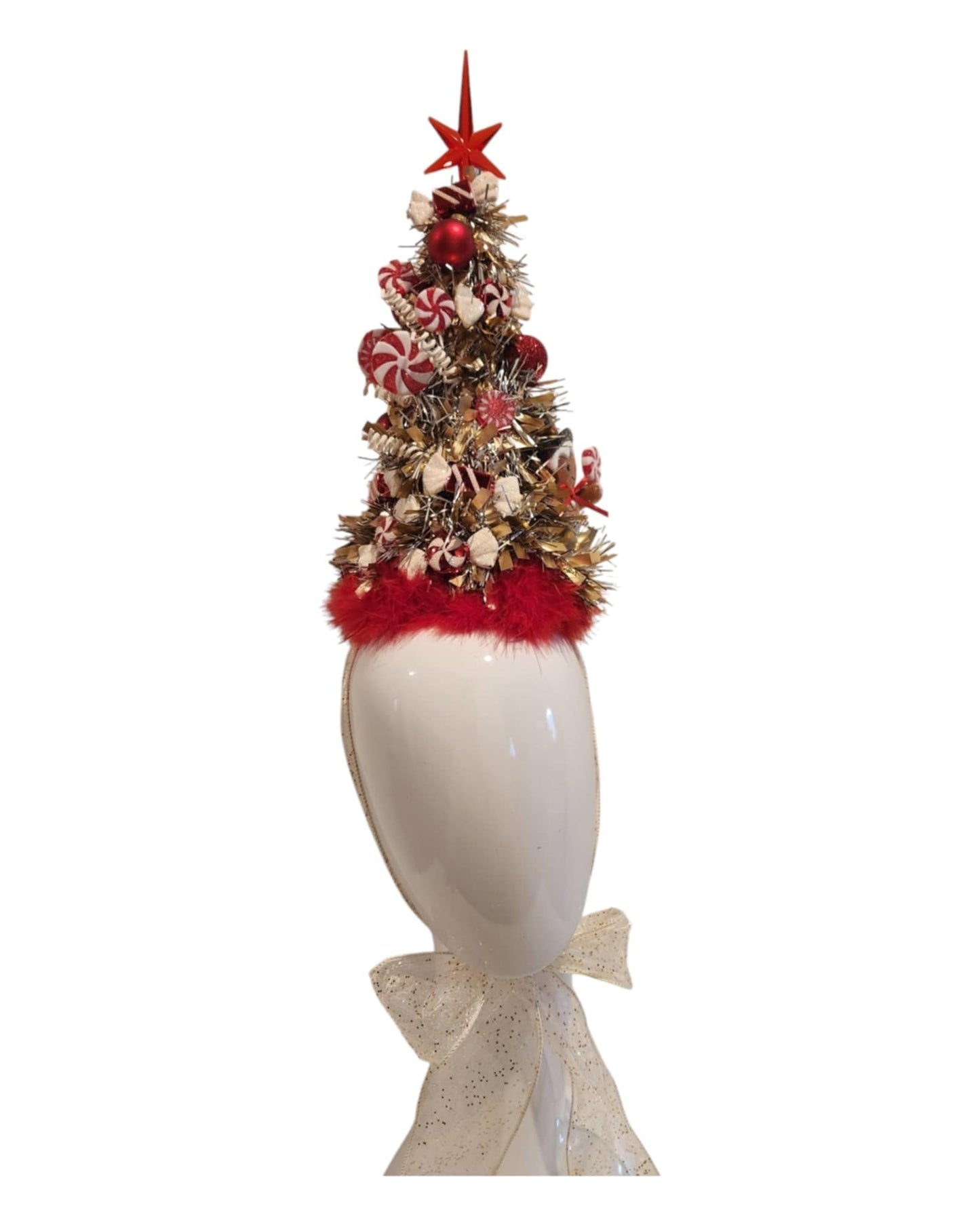 Candy Cane Lane Christmas Tree Hat